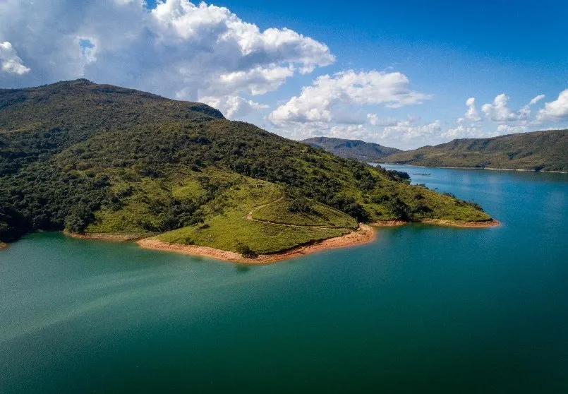 Peninsula do empreendimento no Lago de Furnas